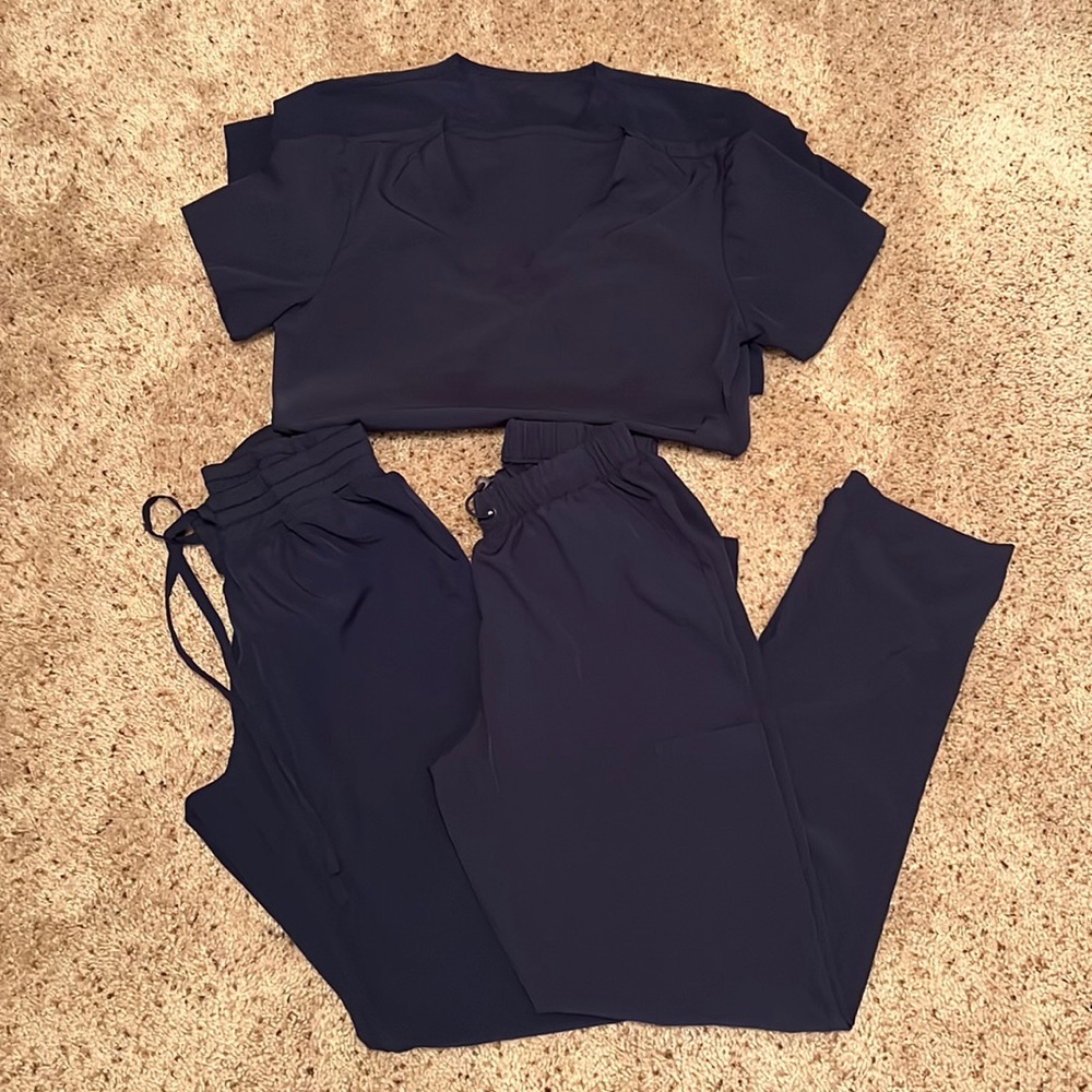 2 sets of Navy Scrubs Size S